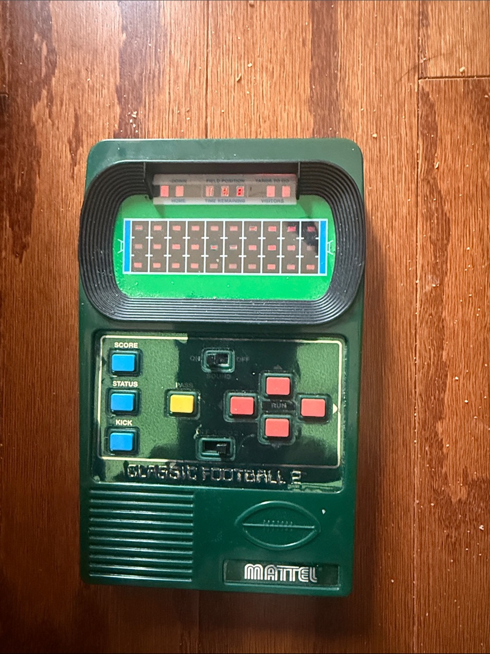 2002 Mattel Classic Football 2 Electronic Handheld Game Tested Works